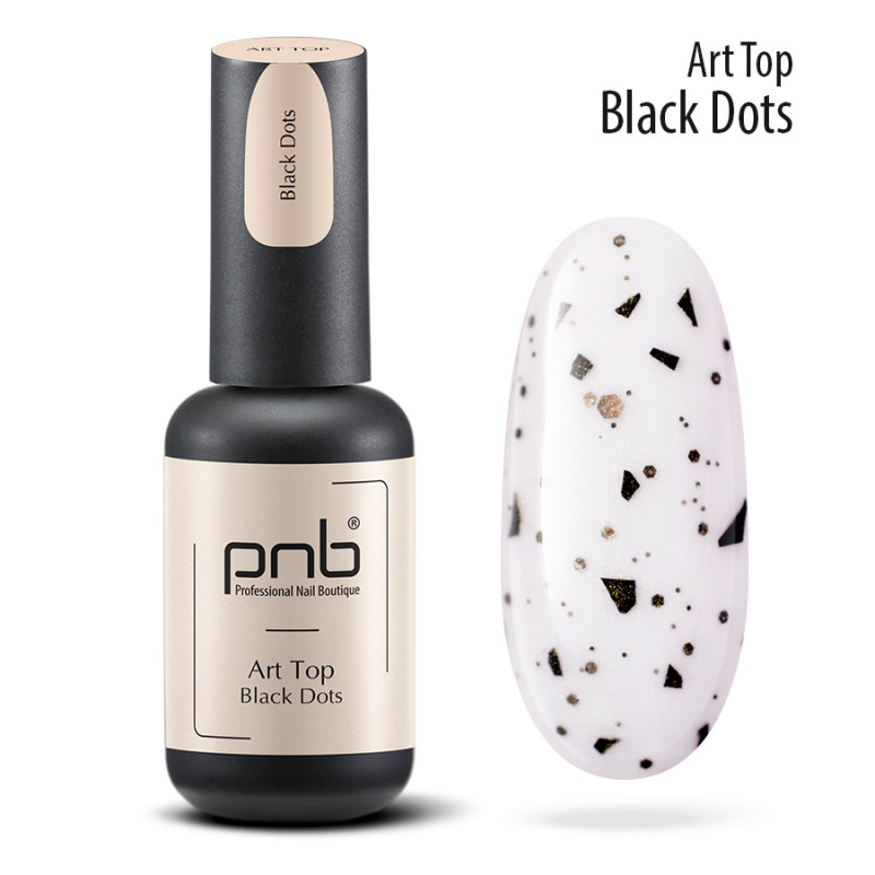 PNB UV/LED Art Top, Black Dots, 8 ml