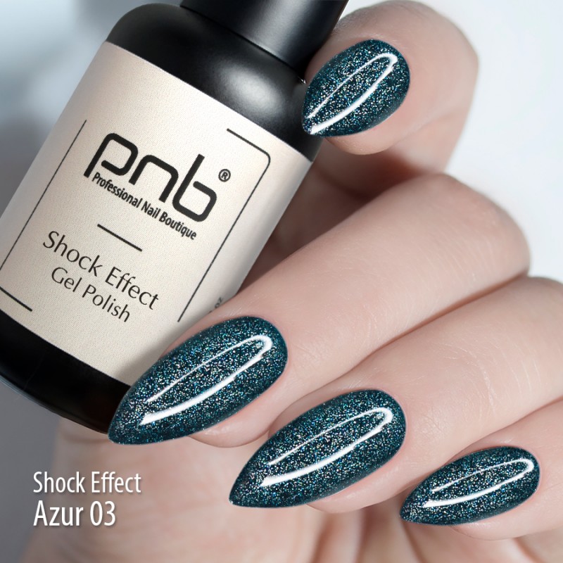 UV/LED Gel Polish SHOCK EFFECT 03 Azure PNB 8 ml