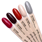 Gel nail polish gray PNB Graphite Shadow №20L, enamel (8 ml)