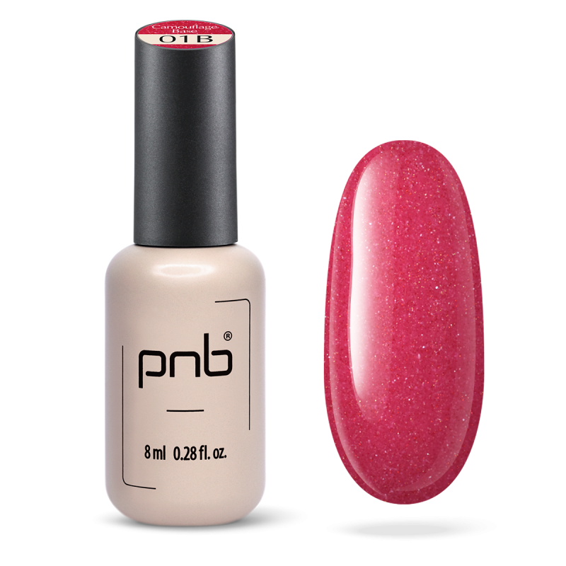 PNB UV/LED Camouflage Base, 01B Abrazo Rosado, 8 ml