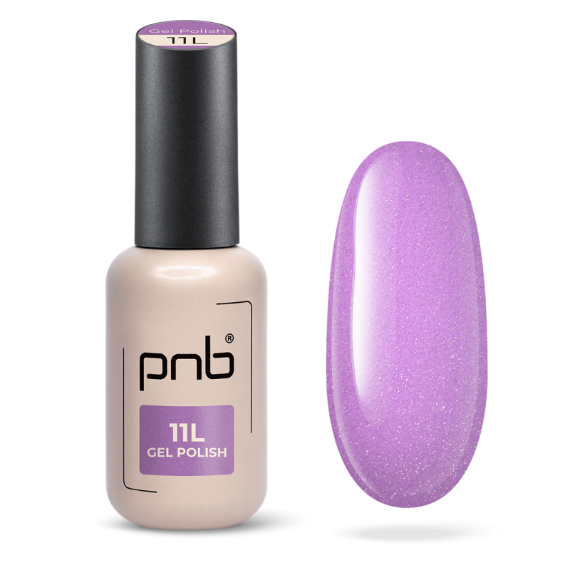Gel nail polish PNB 11L Frosty Pink, 8 ml