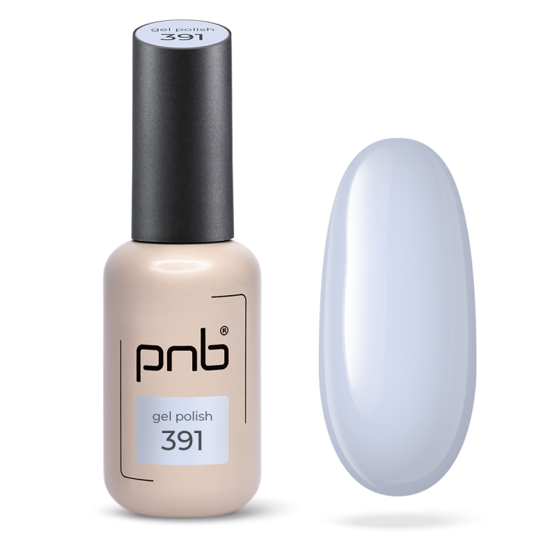 Lakier hybrydowy fioletowy PNB Lilac Air №391, połysk (8 ml)