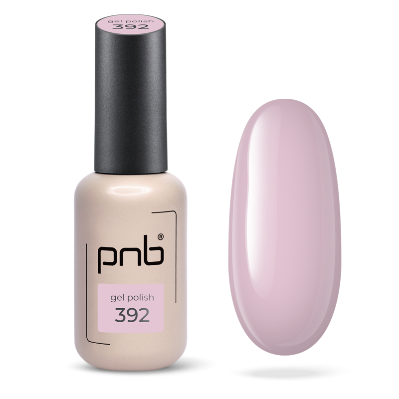 Gel polish pink PNB First Bloom №392, enamel (8 ml)