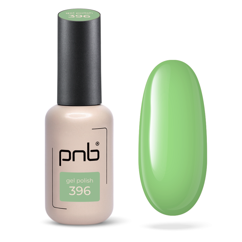 Gel polish green PNB Emerald Lake №396, enamel (8 ml)