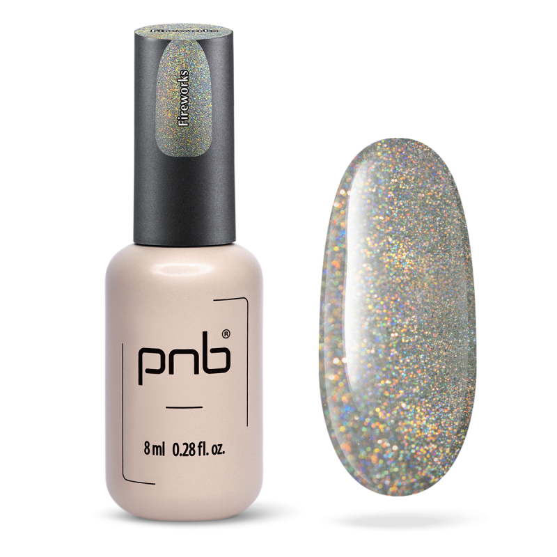 UV/LED Magnetic Gel Nail Polish Fireworks PNB 8 ml
