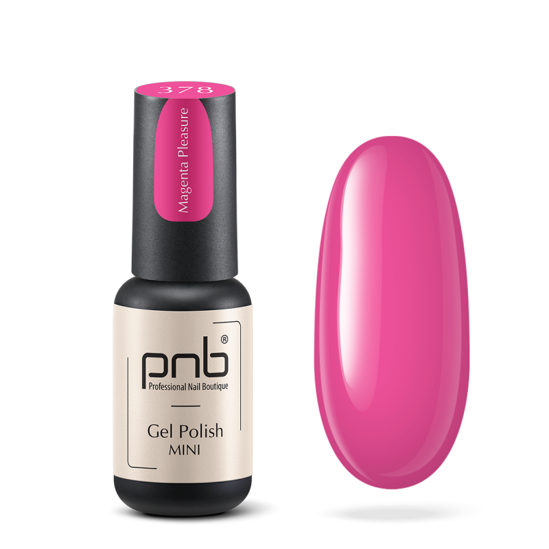 Gel nail polish PNB mini 378, 4 ml