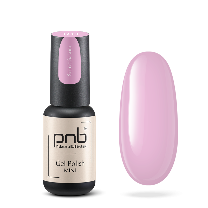 Gel nail polish PNB mini 381, 4 ml