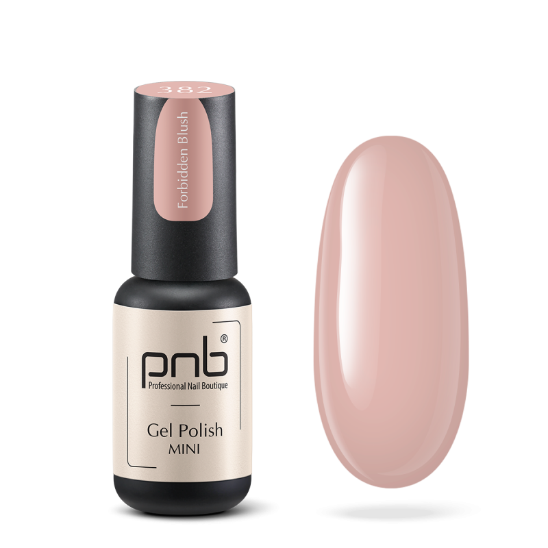 Gel nail polish PNB mini 382, 4 ml