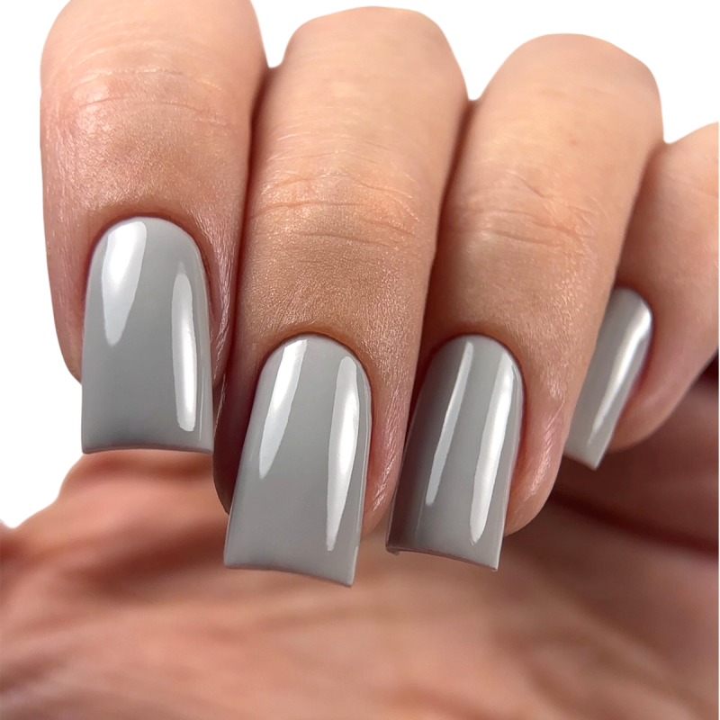 Gel nail polish gray PNB Graphite Shadow №20L, enamel (8 ml)