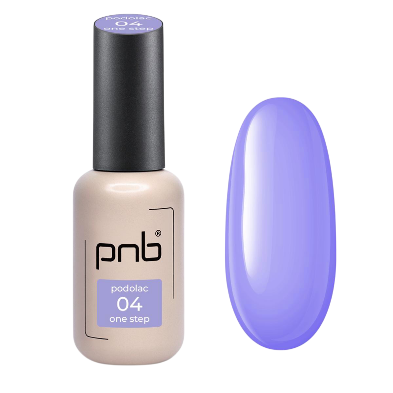 One-phase gel polish One step violet PNB 04 Vibe, enamel (8 ml)