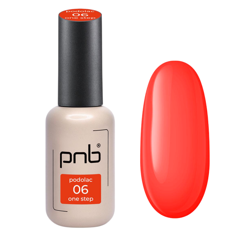 One-phase gel polish One step red PNB 06 Flame, enamel (8 ml)