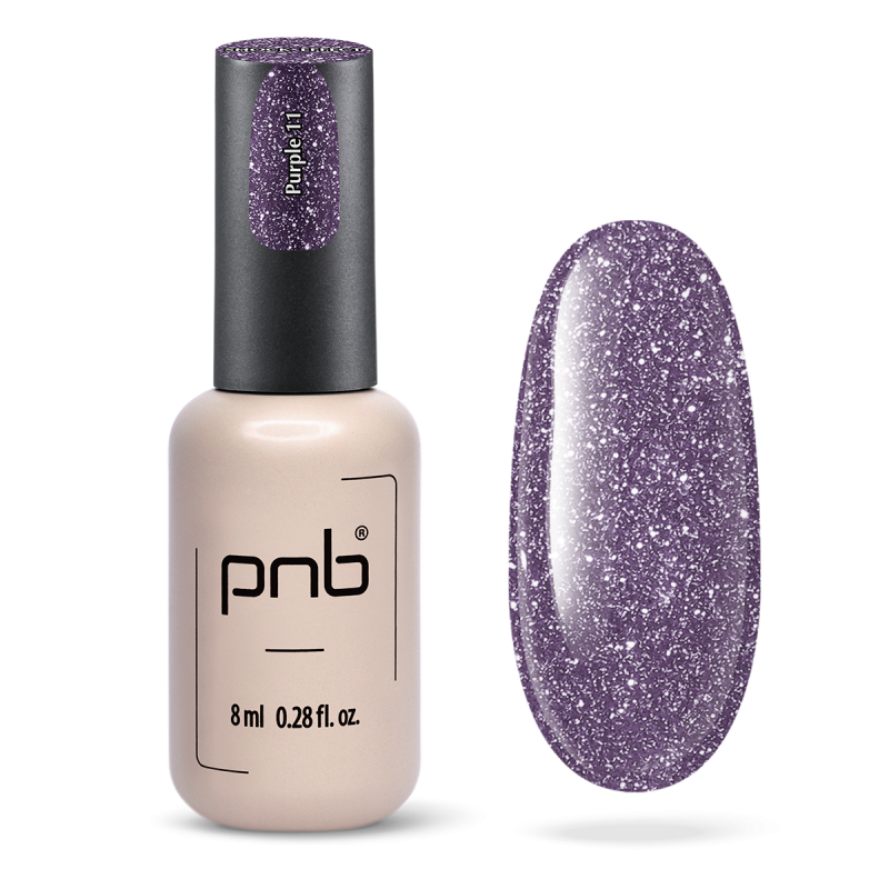 UV/LED Gel Polish SHOCK EFFECT 11 Purple PNB 8 ml