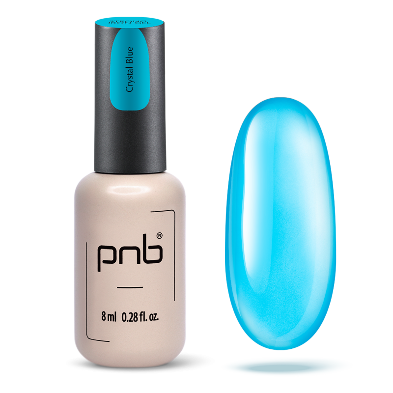 PNB UV/LED Strong Iron Gel, Crystal Blue, 8 ml