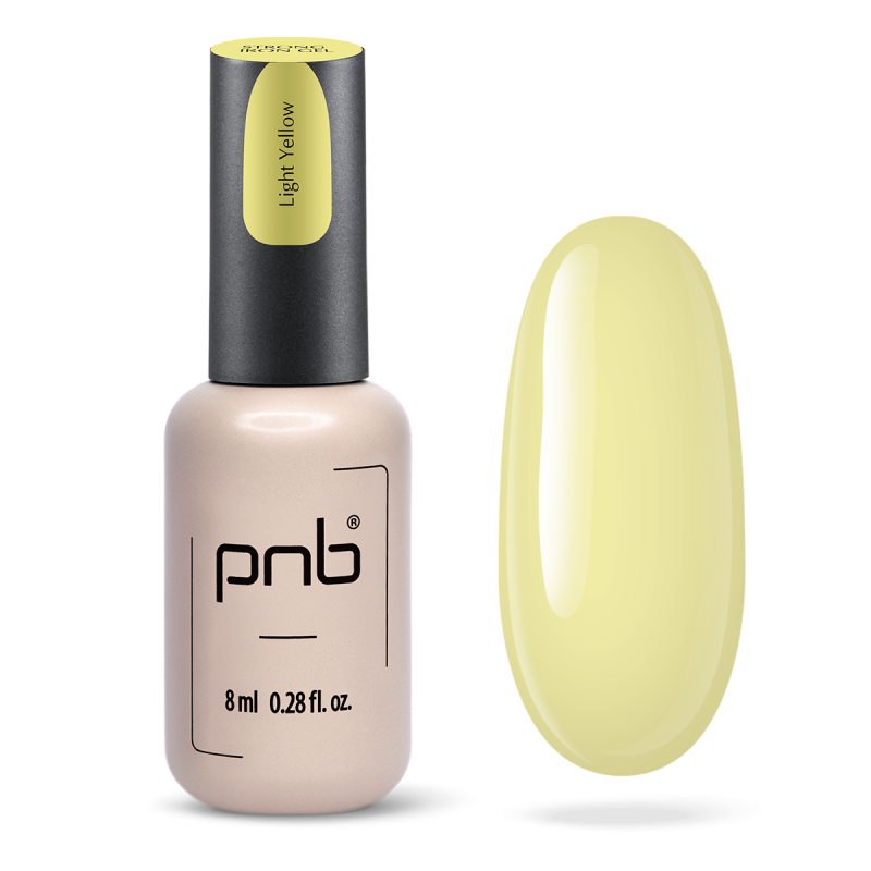 PNB UV/LED Strong Iron Gel, Light Yellow, 8 ml