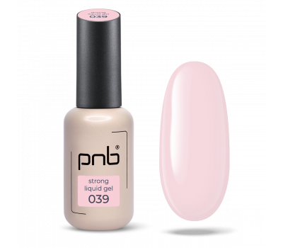 Żel budujący z pędzelkiem Strong Liquid Gel PNB 039 Pure Nude (8 ml)