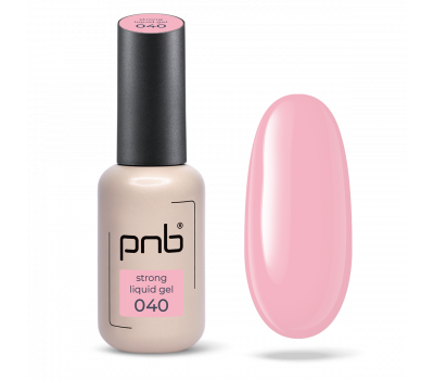 Żel budujący z pędzelkiem Strong Liquid Gel PNB 040 Rosy Touc (8 ml)