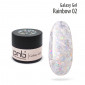 Żel budujący brokatowy srebrny PNB Galaxy 02 Rainbow (5 ml)