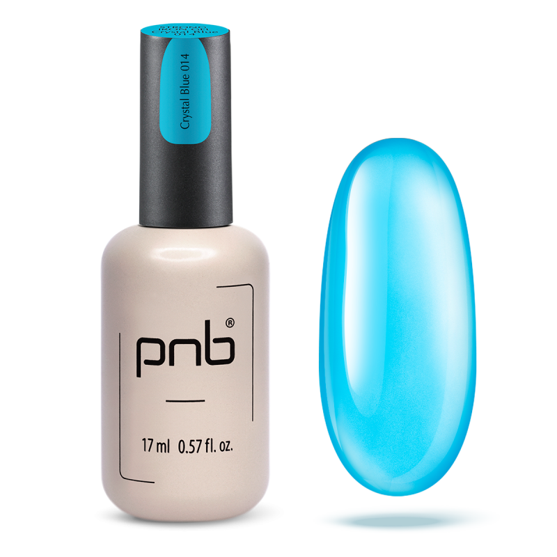 PNB UV/LED Strong Iron Gel, Crystal Blue 014, 17 ml