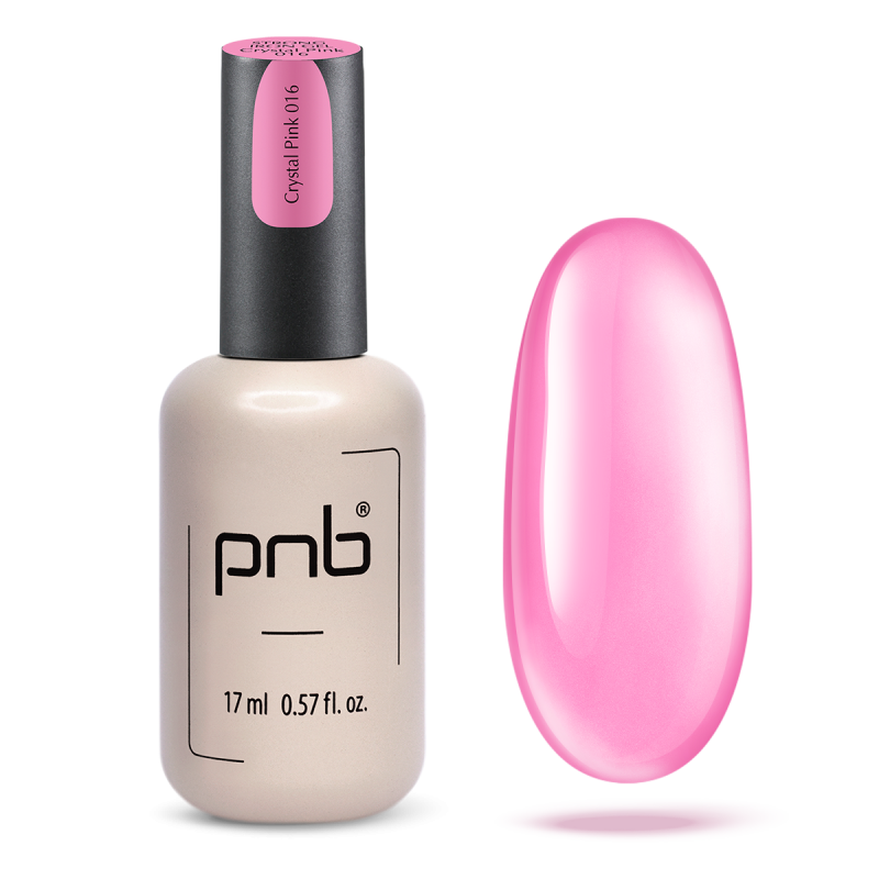 PNB UV/LED Strong Iron Gel, Crystal Pink 016, 17 ml