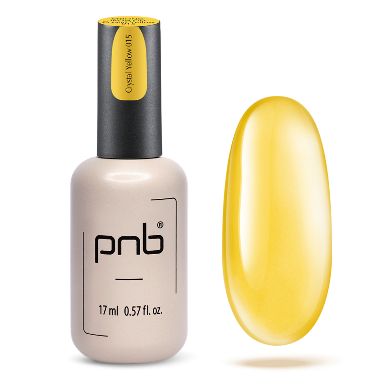 PNB UV/LED Strong Iron Gel, Crystal Yellow 015, 17 ml