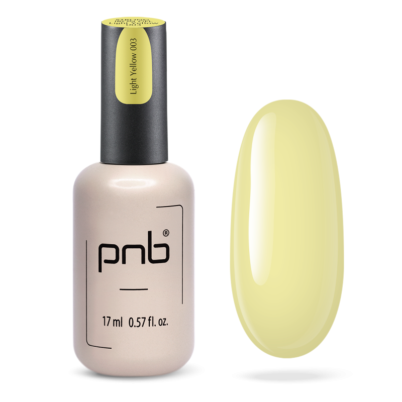 PNB UV/LED Strong Iron Gel, Light Yellow 003, 17 ml