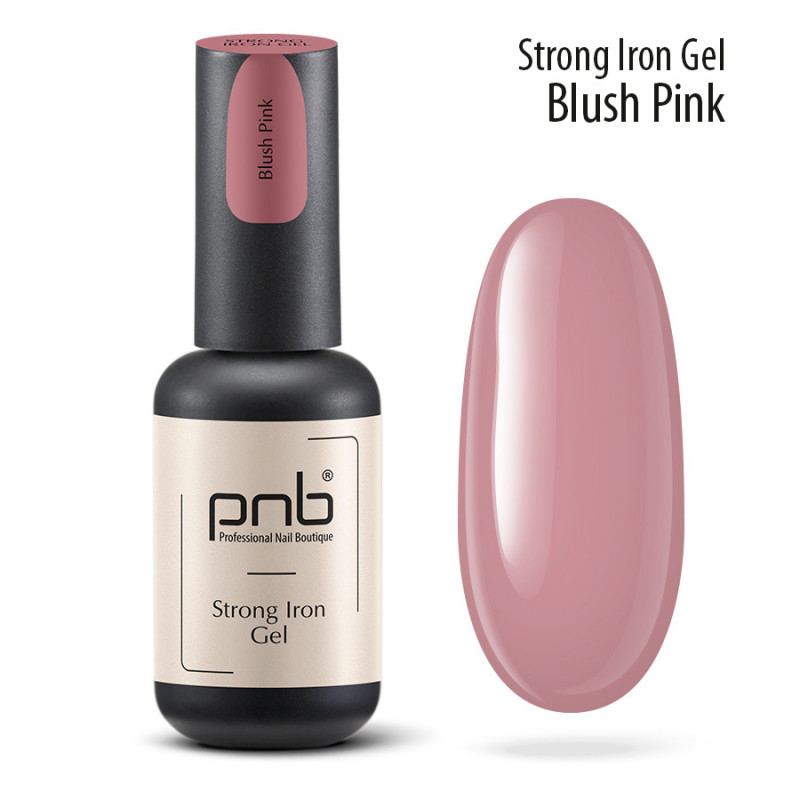 PNB UV/LED Strong Iron Gel, Blush Pink, 8 ml
