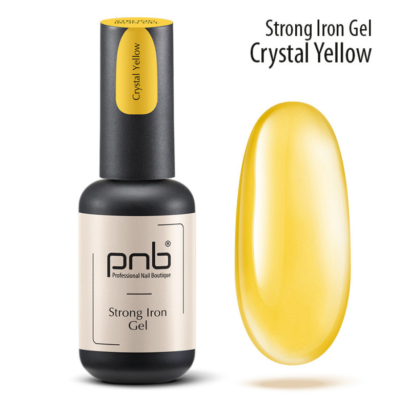 PNB UV/LED Strong Iron Gel, Crystal Yellow, 8 ml