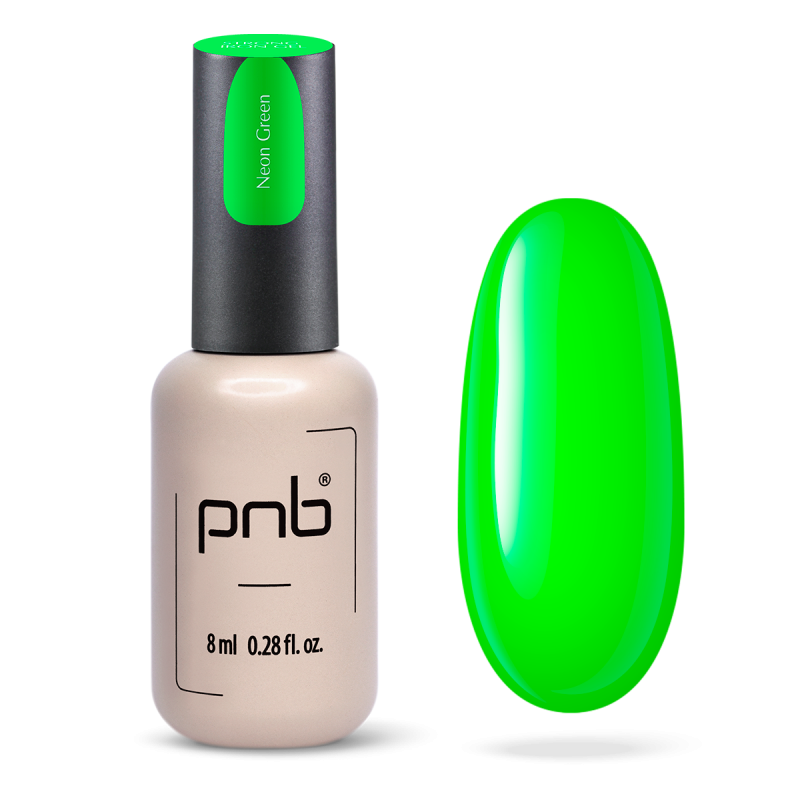 PNB UV/LED Strong Iron Gel, Neon Green, 8 ml