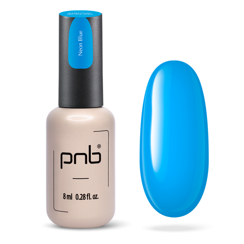 PNB UV/LED Strong Iron Gel, Neon Blue, 8 ml