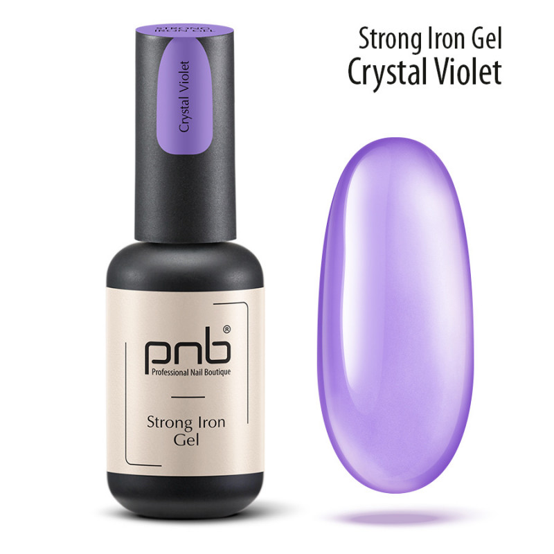 PNB UV/LED Strong Iron Gel, Crystal Violet, 8 ml