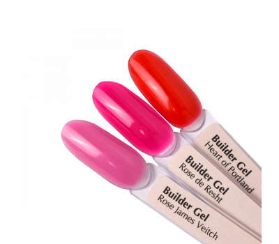 A palette of Builder Gel Portland Rose PNB