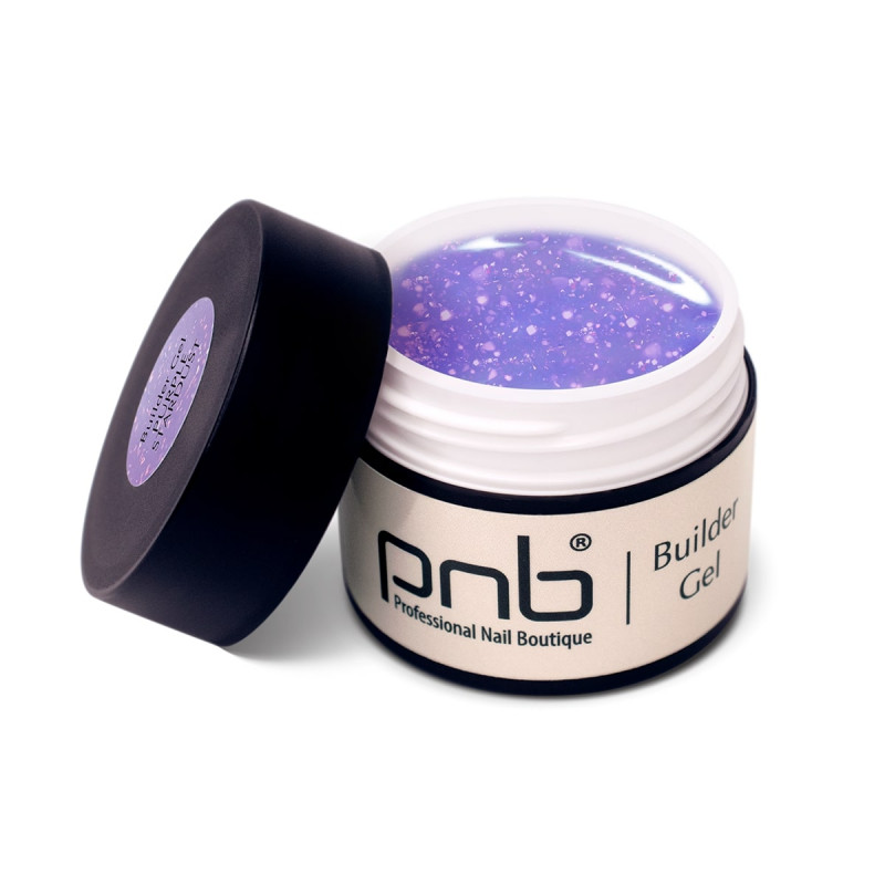 PNB UV/LED Builder Gel, Purple Stardust, 15 ml