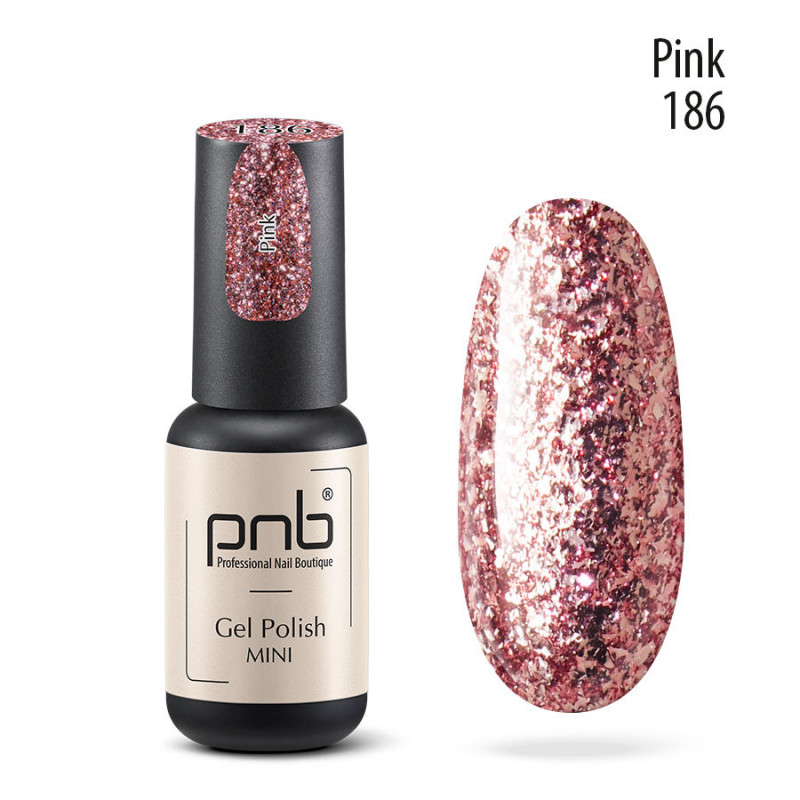 Gel Nail Polish PNB mini 186, 4 ml