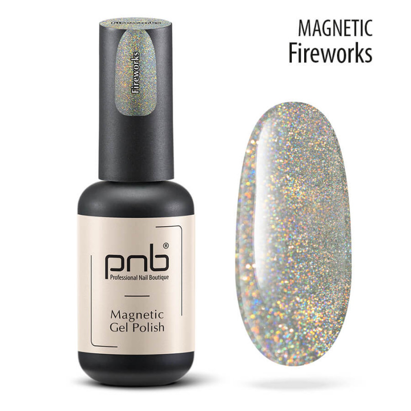 UV/LED Magnetic Gel Nail Polish Fireworks PNB 8 ml