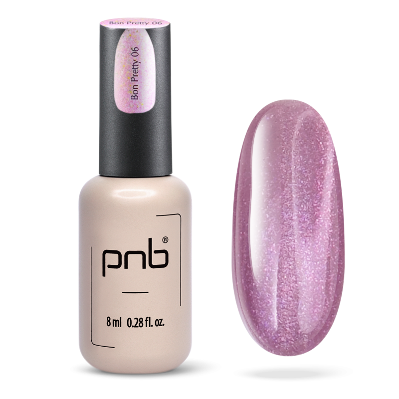 UV/LED Magnetic Gel Polish Glamour Cat PNB, 06 Bon Pretty, 8 ml