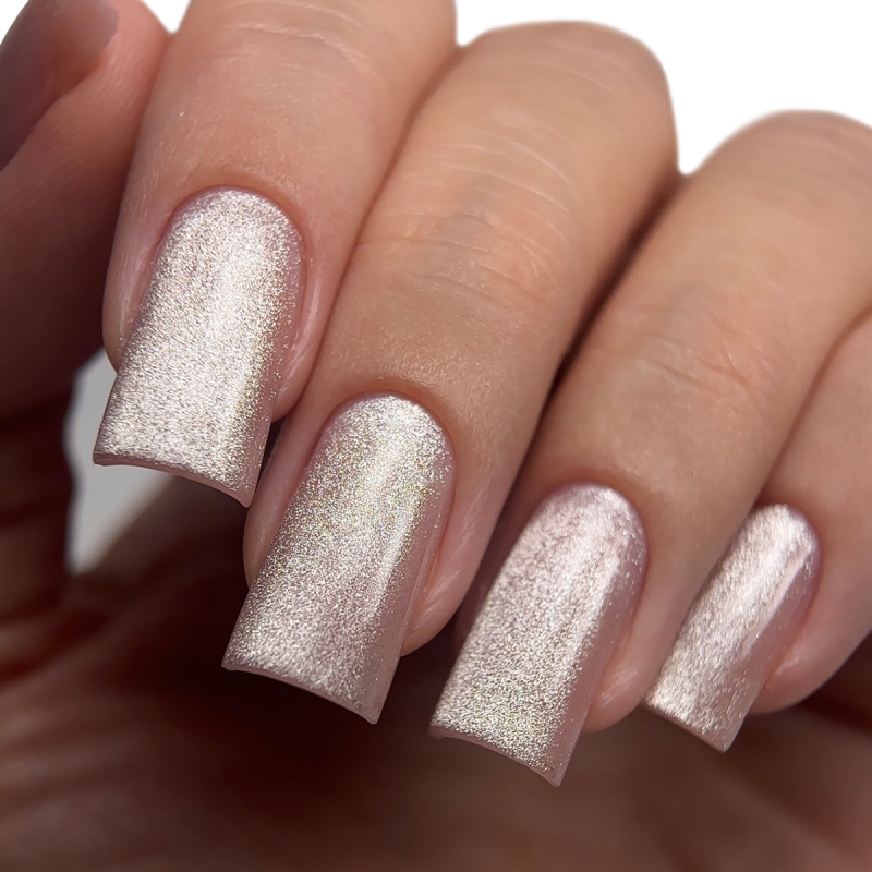 Сat eye gel polish gray PNB Eclat de Lune Sage Silk №08 (8 ml)
