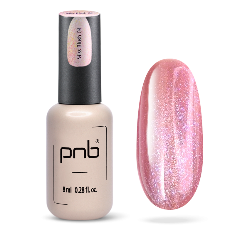 UV/LED Magnetic Gel Polish Glamour Cat PNB, 04 Miss Blush, 8 ml