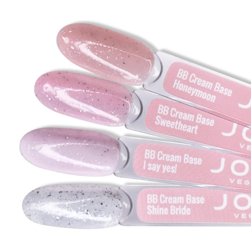 A palette of BB Cream Base Marry me! on tips JOIA vegan