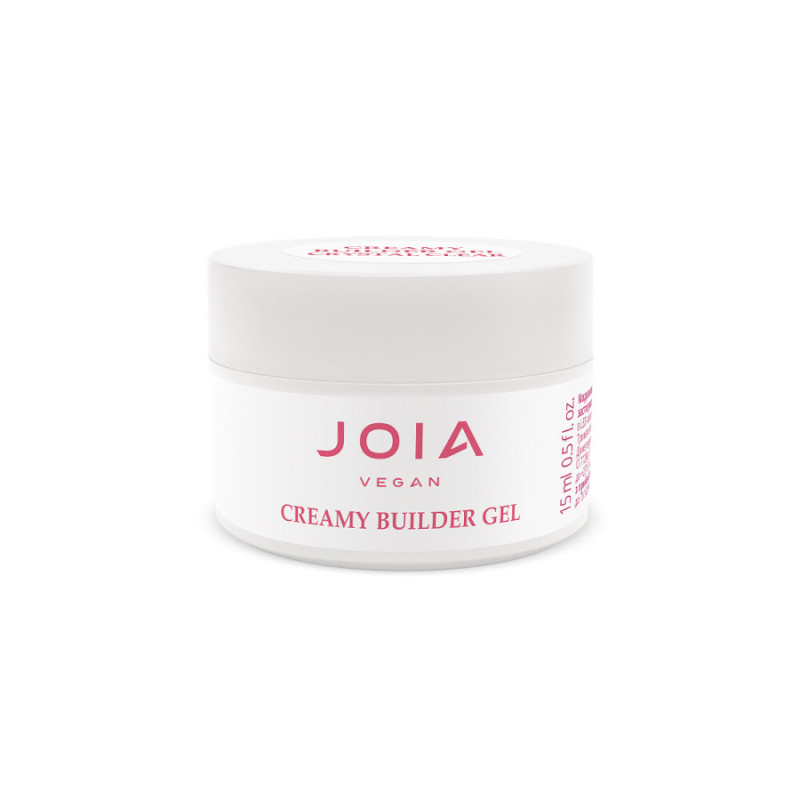 JOIA vegan Creamy Builder Gel, Crystal Clear, 15 ml