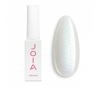 Gel nail polish white JOIA vegan Pure Shine №01P, pearl (6 ml)