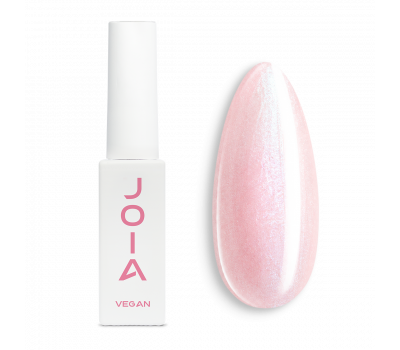 Gel nail polish pink JOIA vegan Petal Shine №02P, pearl (6 ml)