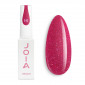 Reflective gel polish pink JOIA vegan №141, with shimmer (6 ml)