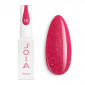 Reflective gel polish pink JOIA vegan №143, with shimmer (6 ml)