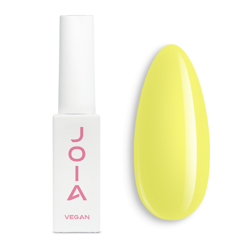 Gel nail polish yellow JOIA vegan Lemon Burst №180, enamel (6 ml)