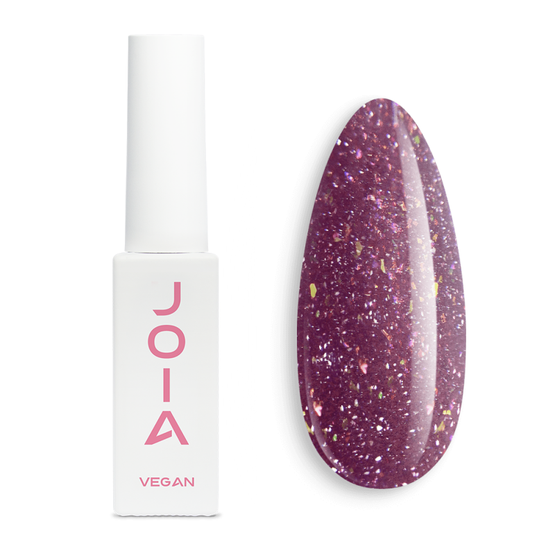 Lakier hybrydowy odblaskowy różowy JOIA vegan №108, z shimmerem (6 ml)