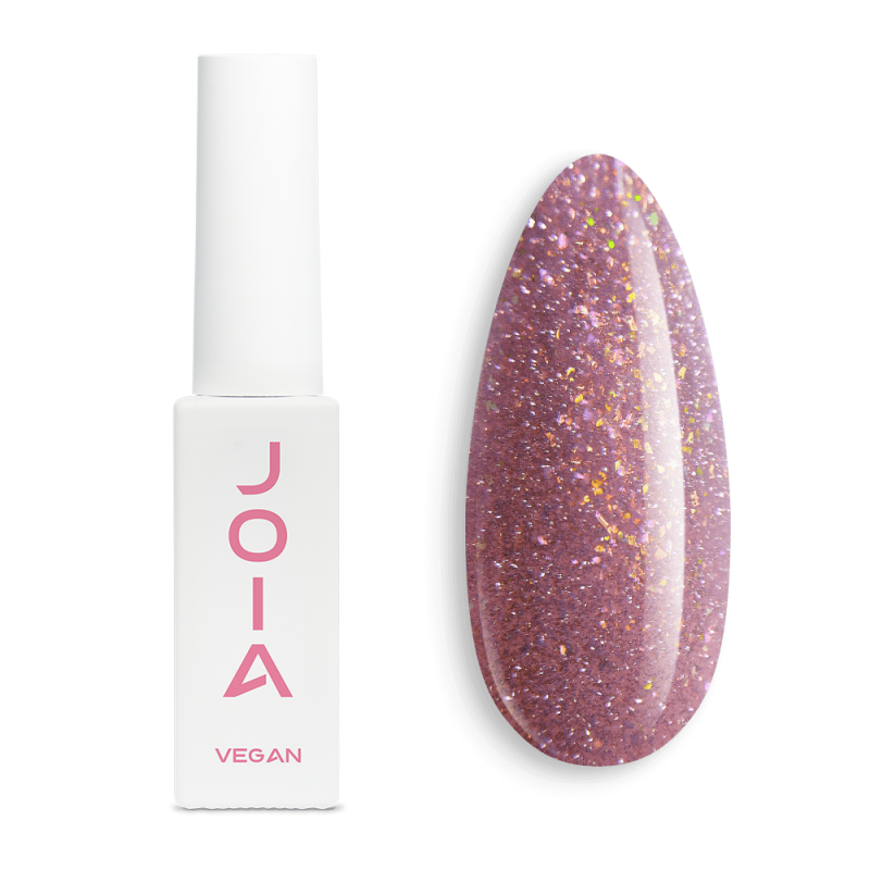 Lakier hybrydowy odblaskowy różowy JOIA vegan №109, z shimmerem (6 ml)