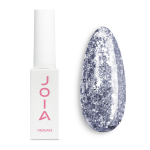 Lakier hybrydowy srebrny JOIA vegan №130, z shimmerem (6 ml)