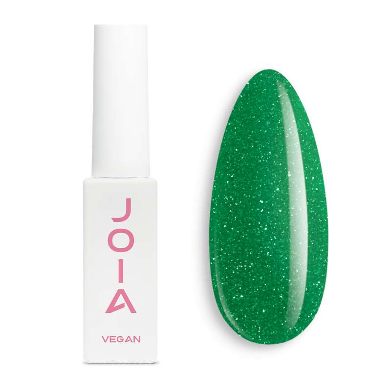 Reflective gel polish green JOIA vegan №145, with shimmer (6 ml)