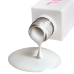 Gel nail polish white JOIA vegan Pure Shine №01P, pearl (6 ml)