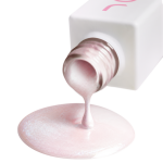 Gel nail polish pink JOIA vegan Petal Shine №02P, pearl (6 ml)